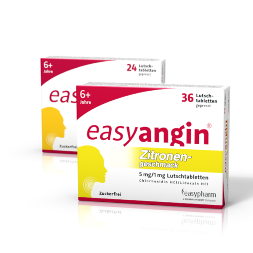 easyangin®Zitronengeschmack 5mg/1mg Lutschtablette online bestellen
