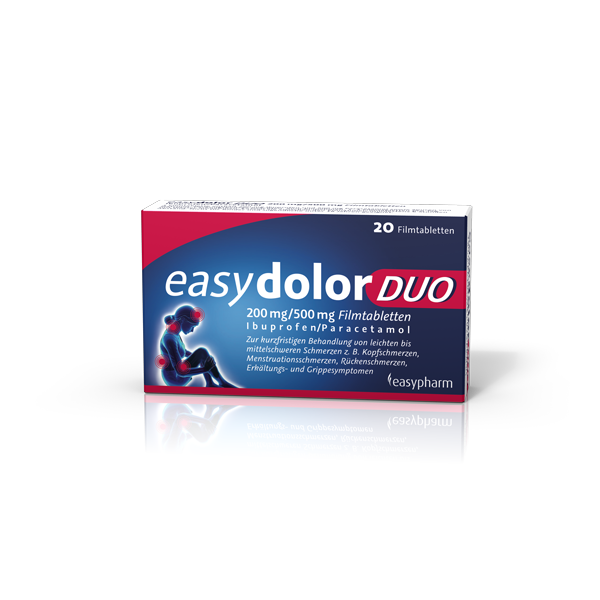 Packshot Abbildung von easydolor DUO Filmtabletten
